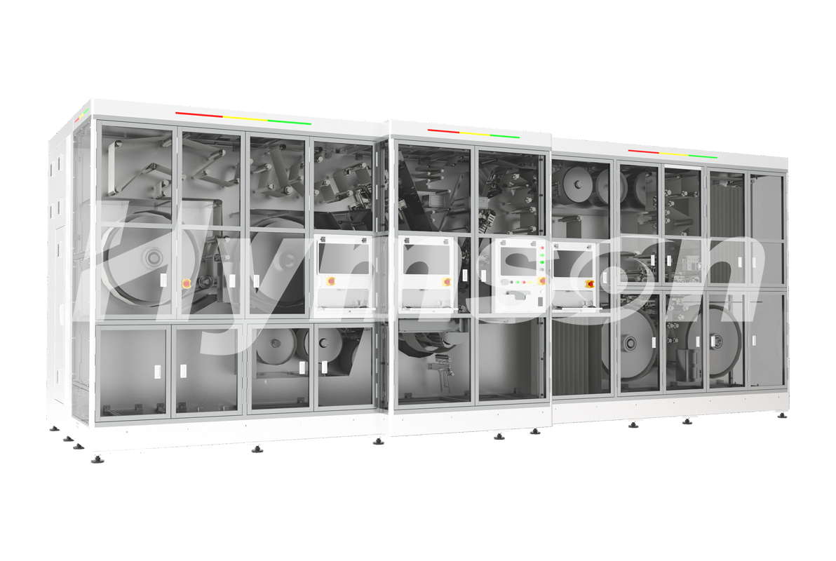 海目星方形高速卷繞機(jī)，裸電芯卷繞精度穩(wěn)控±0.3mm