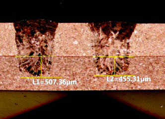 IGBT銅排焊接后效果圖